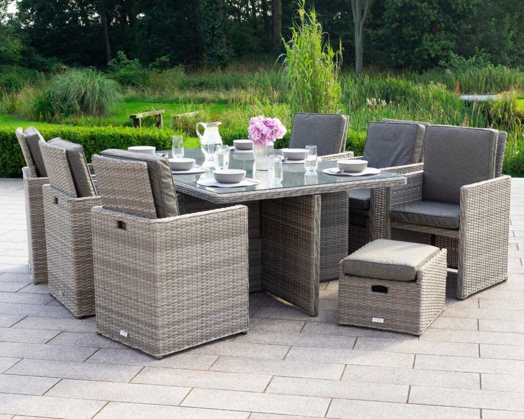 Compact space saving rattan cube garden furniture - Rattan Garden ...